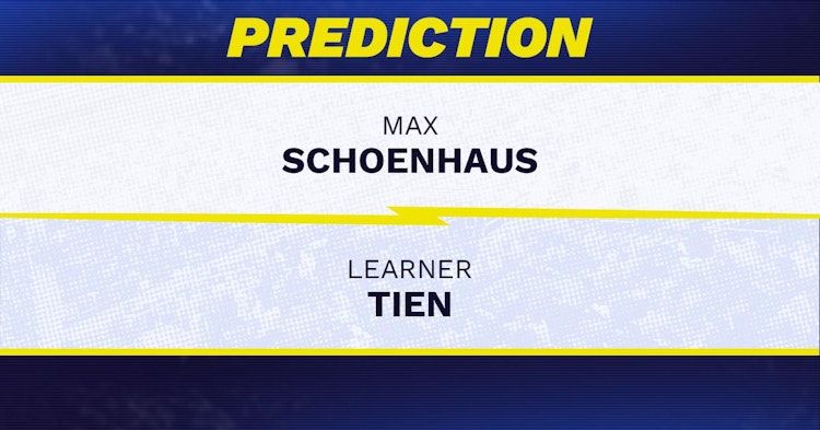 Max Schoenhaus vs Learner Tien Tennis Prediction.