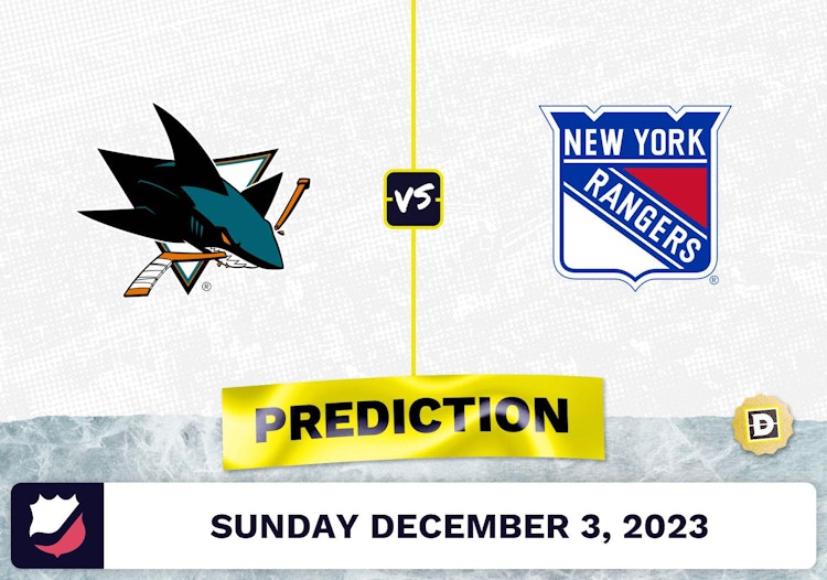 San Jose Sharks vs. NY Rangers Prediction and Odds - December 3, 2023
