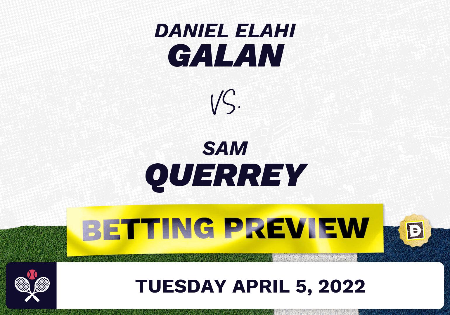 Daniel Elahi Galan vs. Sam Querrey Predictions - Apr 5, 2022