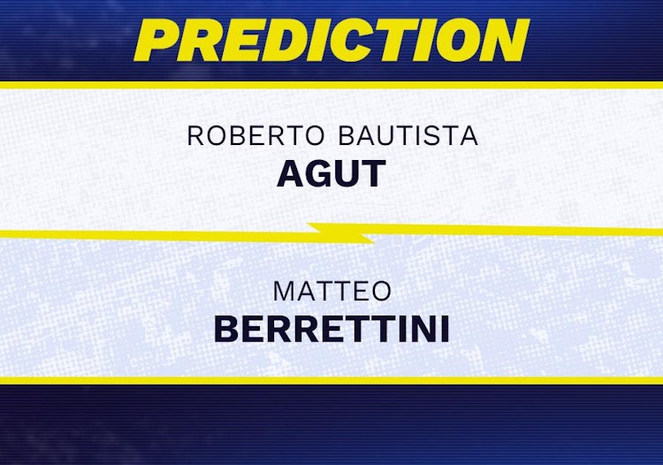 Roberto Bautista Agut vs Matteo Berrettini Tennis Prediction.