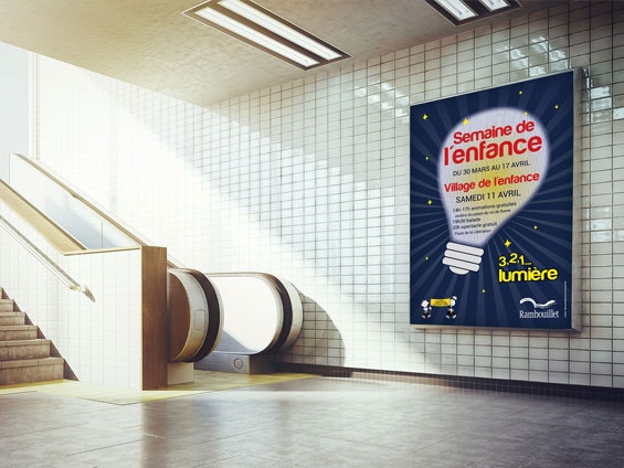 Affiche métro haute définition pour affichage urbain