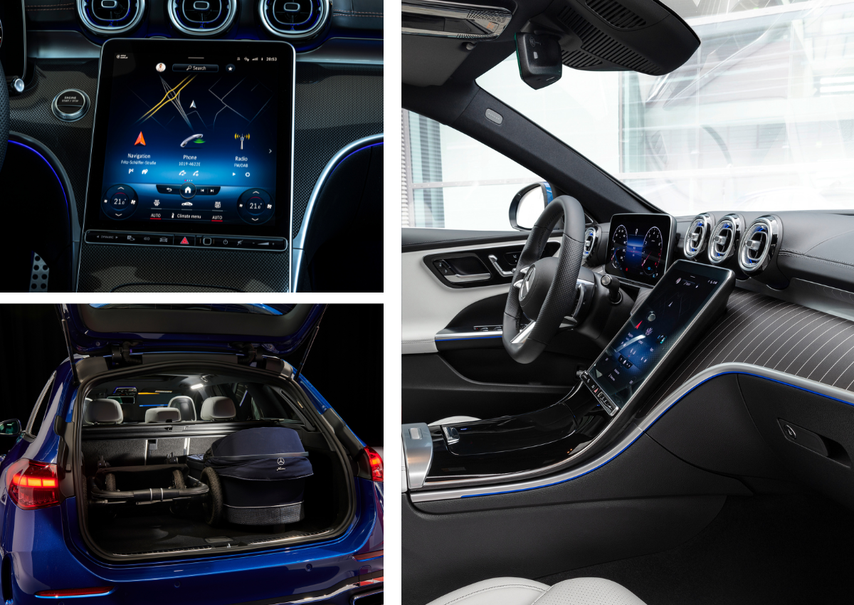 Das Interior des Mercedes-Benz C-Klasse T-Modell.