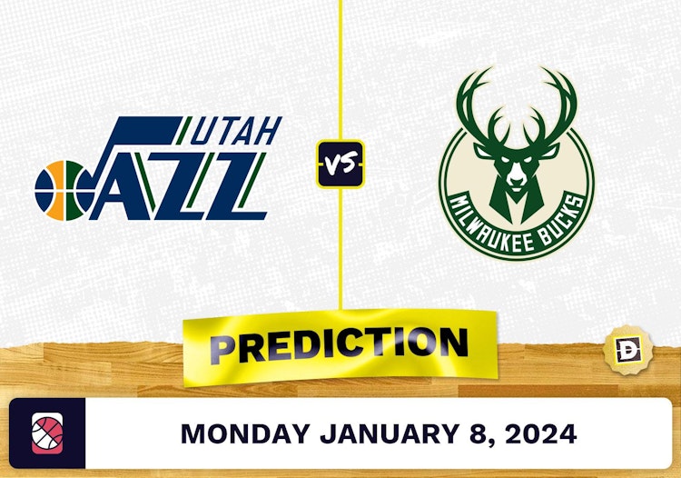 Utah Jazz vs. Milwaukee Bucks Prediction, Odds, NBA Picks  [1/8/2024]