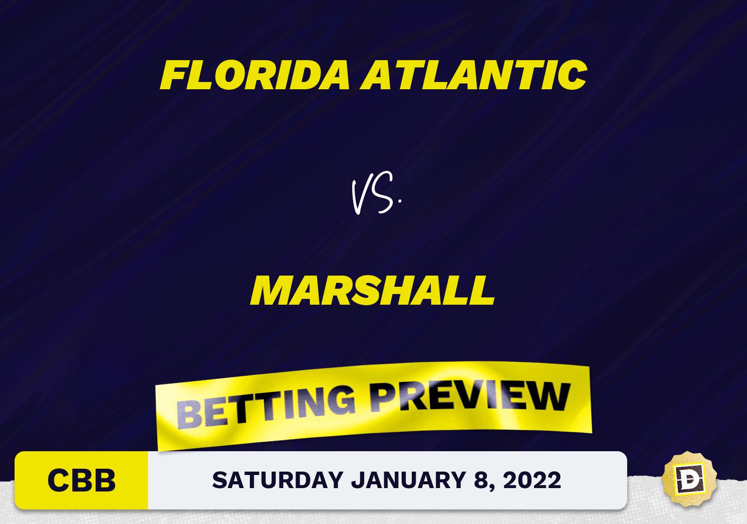 Florida Atlantic vs. Marshall CBB Predictions and Odds - Jan 8, 2022