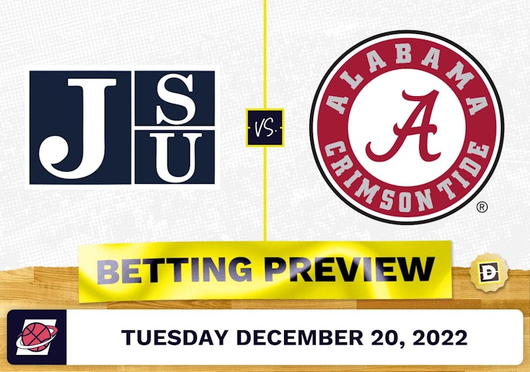 Jackson State vs. Alabama CBB Prediction and Odds - Dec 20, 2022