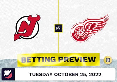 Devils vs. Red Wings Prediction and Odds - Oct 25, 2022