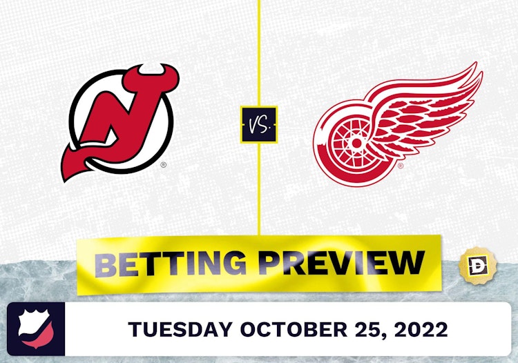 Devils vs. Red Wings Prediction and Odds - Oct 25, 2022