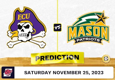 East Carolina vs. George Mason Basketball Prediction - November 25, 2023