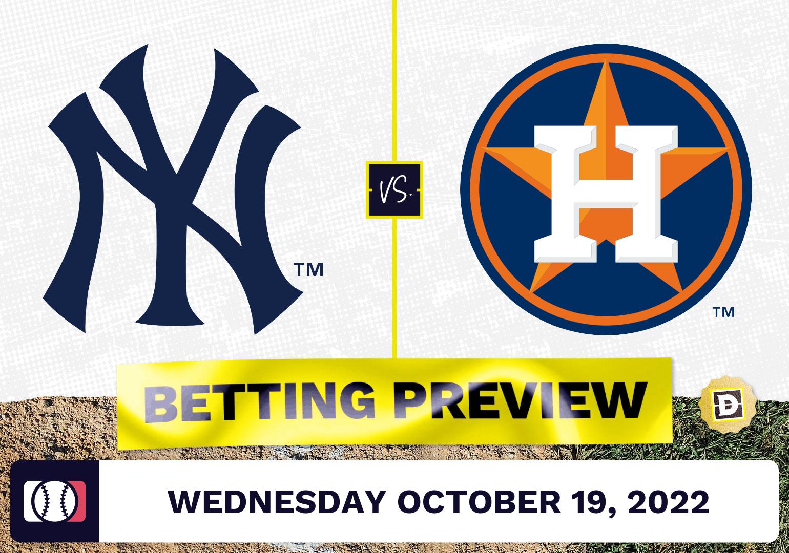 Yankees vs. Astros Game 1 Prediction - Oct 19, 2022