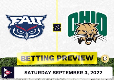 Florida Atlantic vs. Ohio CFB Prediction and Odds - Sep 3, 2022