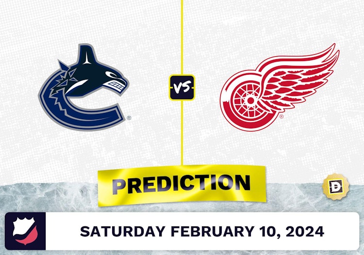 Vancouver Canucks vs. Detroit Red Wings Prediction, Odds, NHL Picks [2/10/2024]