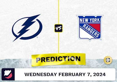 Tampa Bay Lightning vs. NY Rangers Prediction, Odds, NHL Picks [2/7/2024]