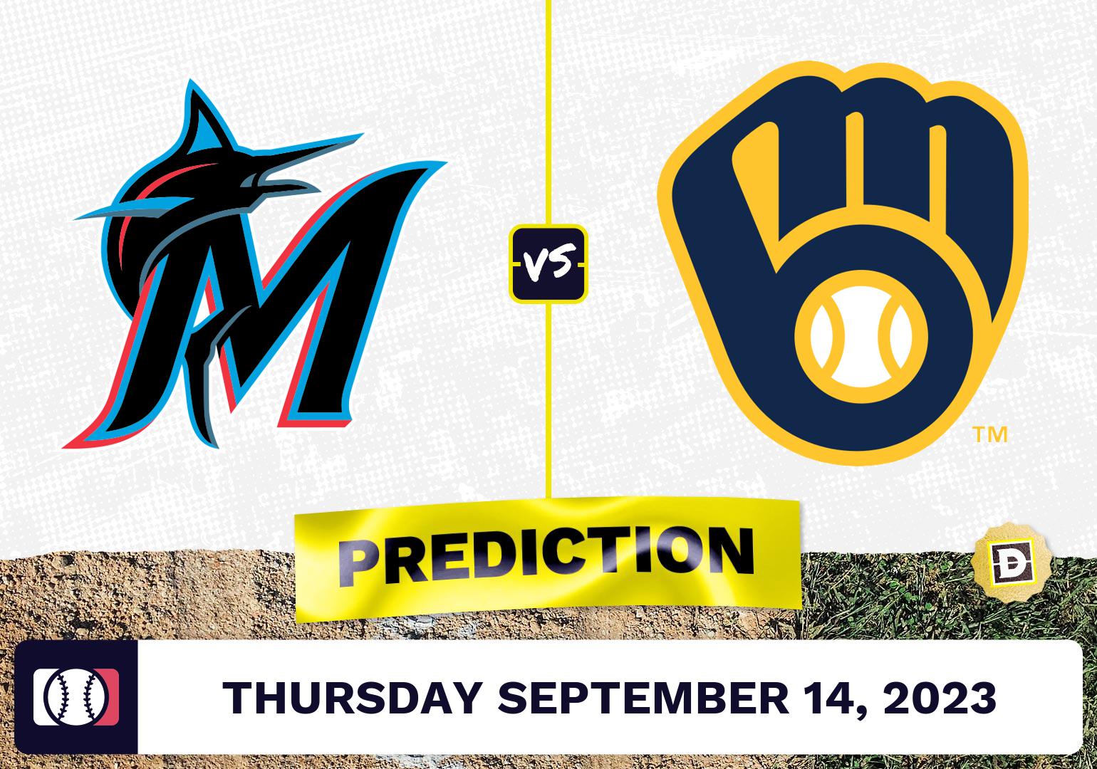 Marlins vs. Brewers Prediction for MLB Thursday [9/14/2023]