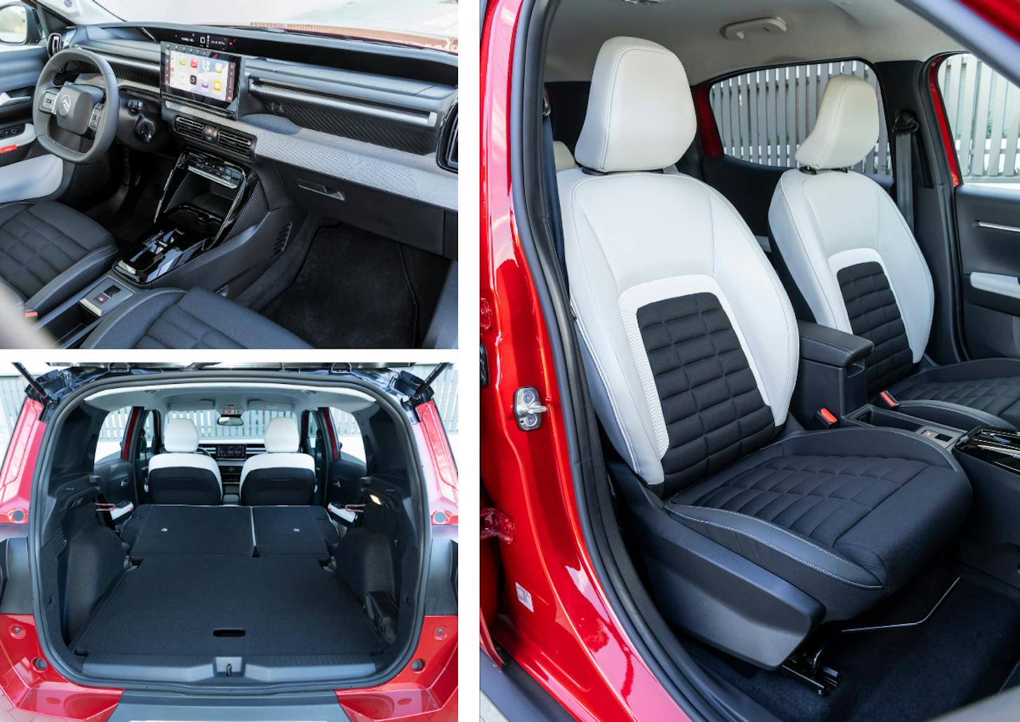 Das Interieur des Citroën ë-C3 Aircross.