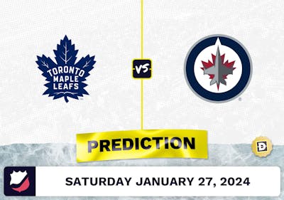 Toronto Maple Leafs vs. Winnipeg Jets Prediction, Odds, NHL Picks [1/27/2024]