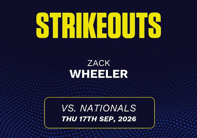 Zack Wheeler projected stats for Thursday, September 17, 2026.