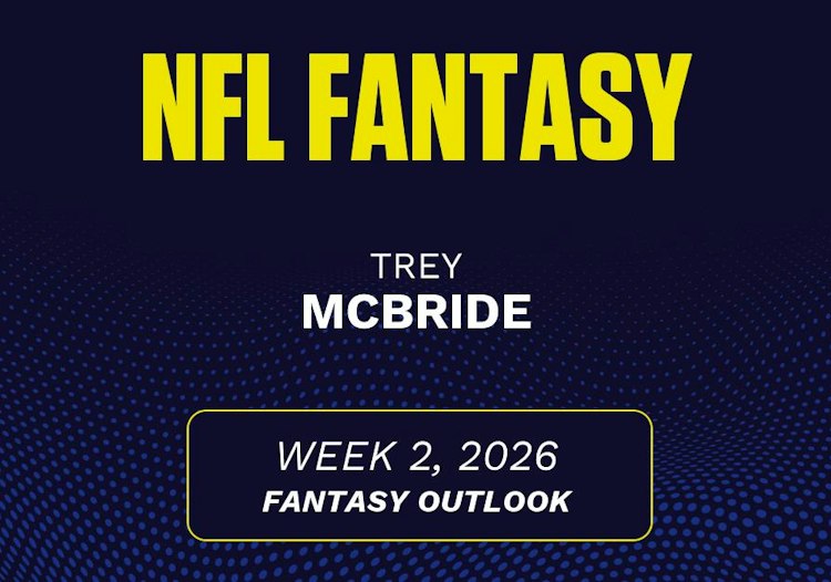 Trey McBride projected stats Week 2, 2026.