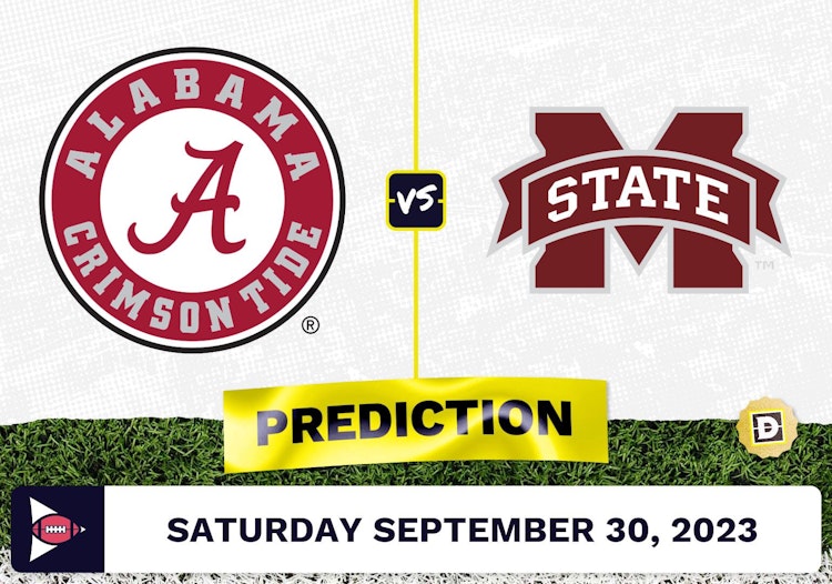 Alabama vs. Mississippi State CFB Prediction and Odds - September 30, 2023