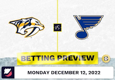 Predators vs. Blues Prediction and Odds - Dec 12, 2022