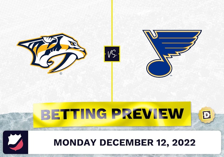 Predators vs. Blues Prediction and Odds - Dec 12, 2022