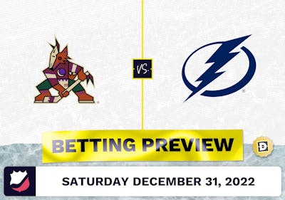 Coyotes vs. Lightning Prediction and Odds - Dec 31, 2022