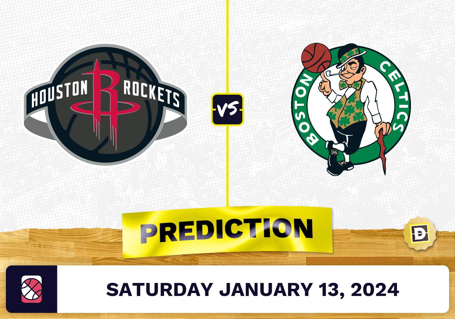 Houston Rockets vs. Boston Celtics Prediction, Odds, NBA Picks [1/13/2024]