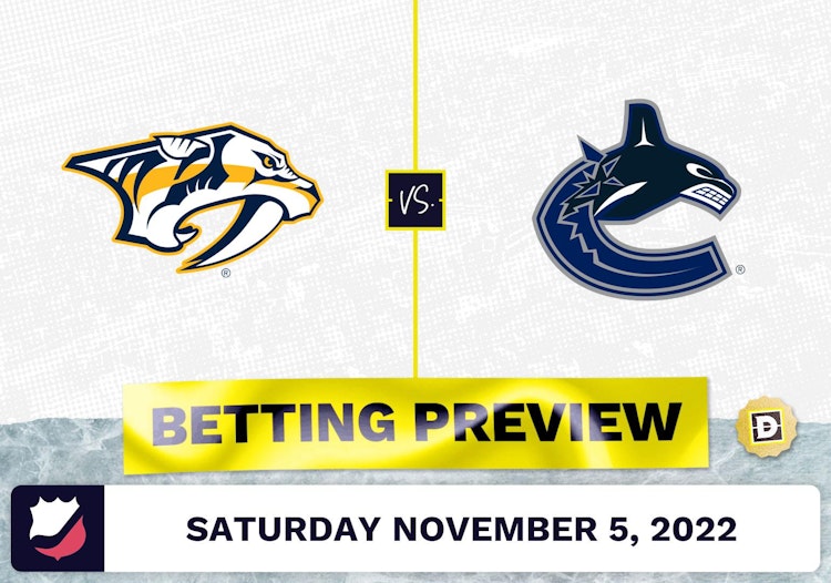 Predators vs. Canucks Prediction and Odds - Nov 5, 2022