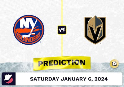NY Islanders vs. Vegas Golden Knights Prediction, Odds, NHL Picks  [1/6/2024]