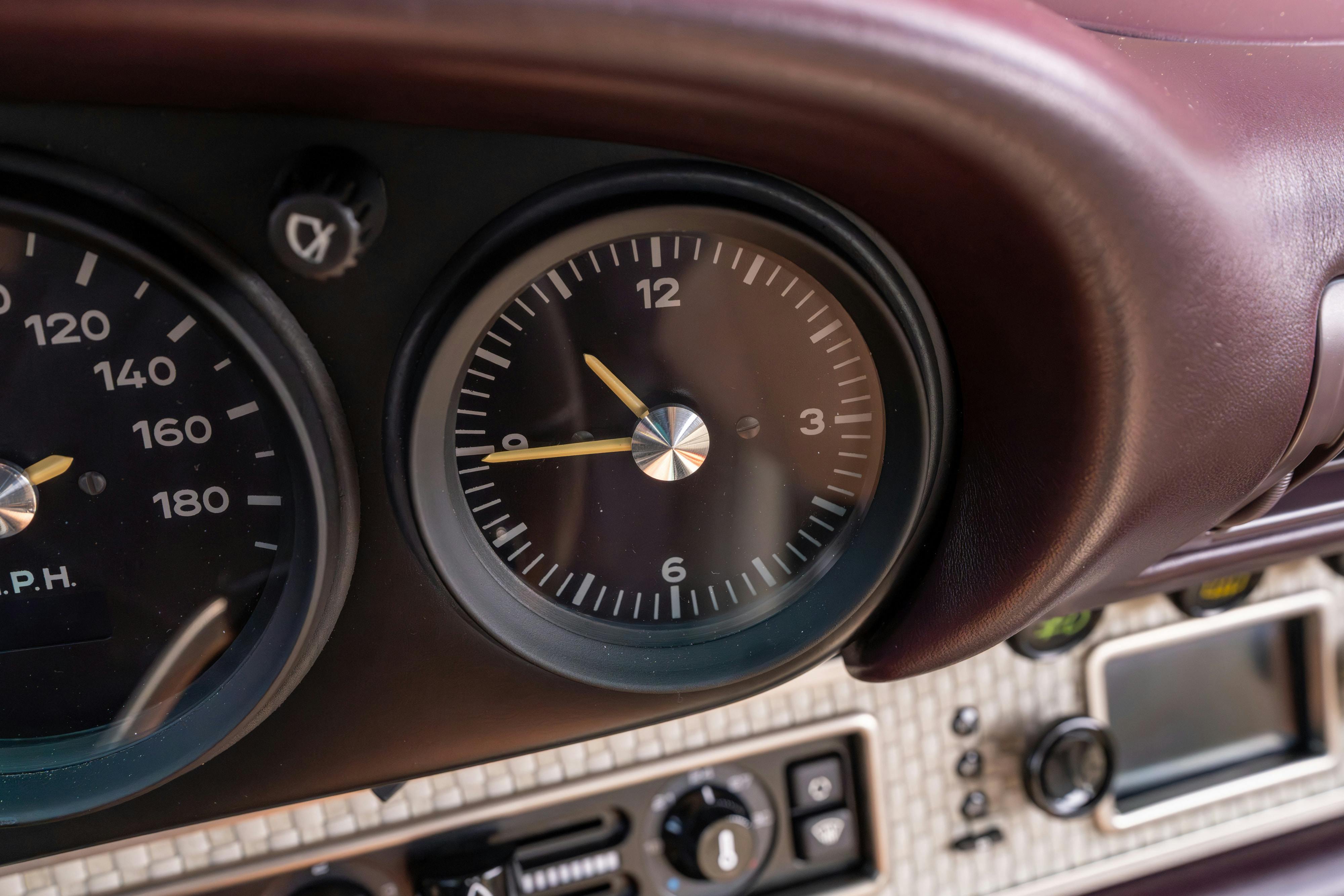 1990 Singer Porsche 911 Carrera 2 "Austin" commission in Aubergine Metallic shot in Austin, TX for a Bring a Trailer auction.