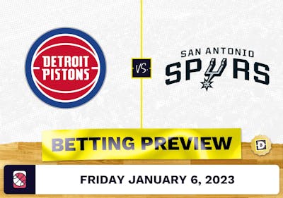 Pistons vs. Spurs Prediction and Odds - Jan 6, 2023
