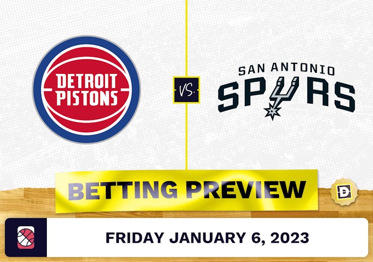 Pistons vs. Spurs Prediction and Odds - Jan 6, 2023