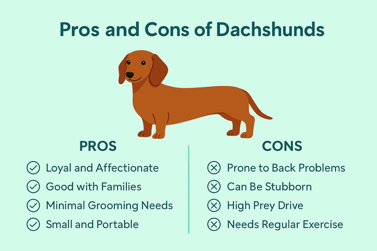 dachshund pros and cons