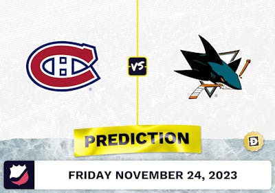 Canadiens vs. Sharks Prediction and Odds - November 24, 2023