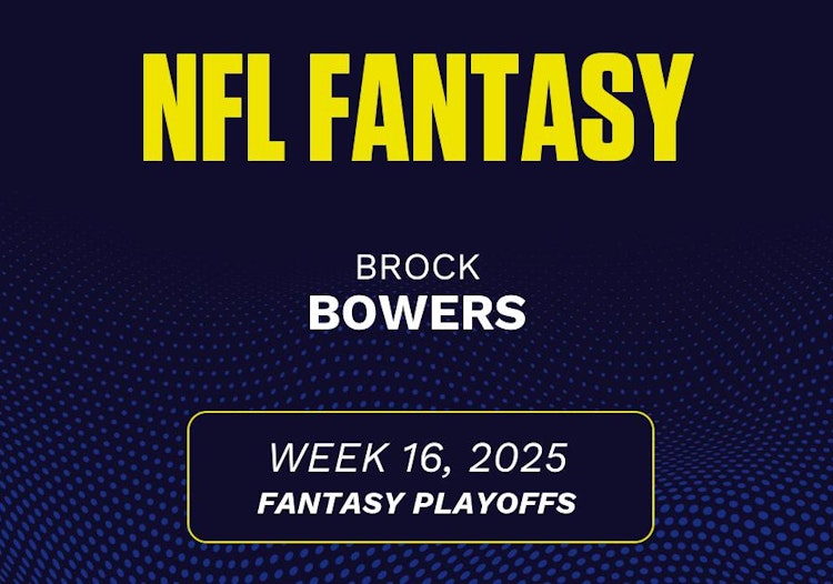 Brock Bowers projected stats Week 16, 2025.
