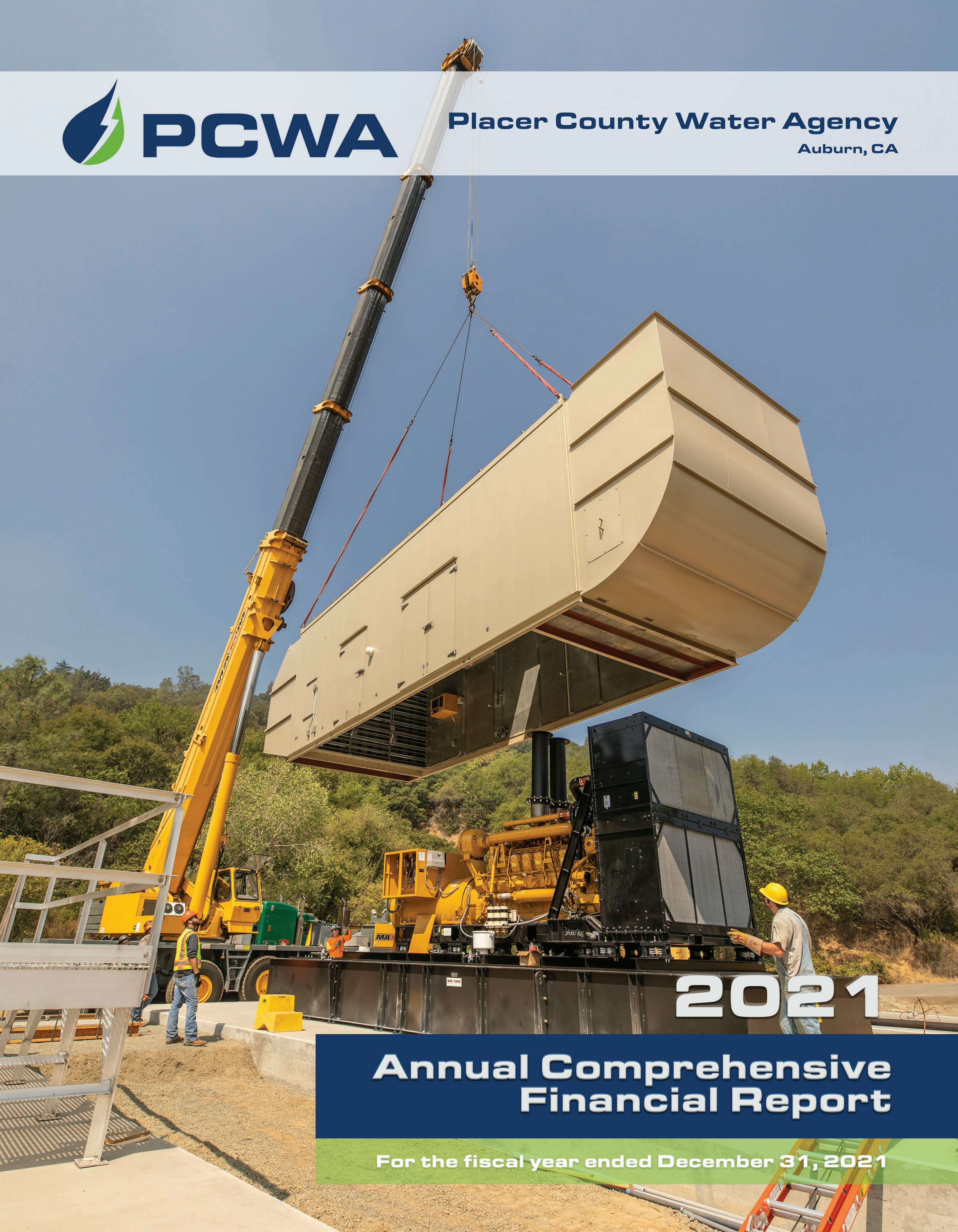 Annual Report Thumbnail and link for 2021 PCWA Annual Report pdf