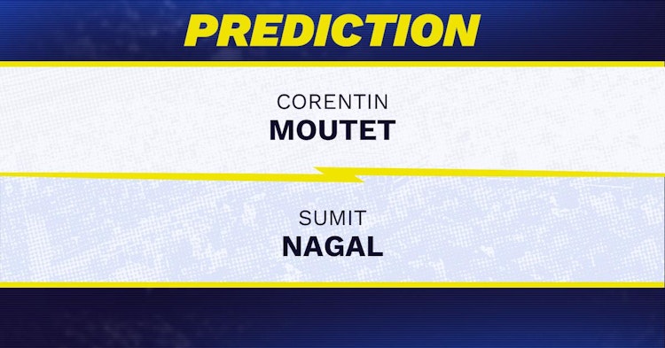 Corentin Moutet vs Sumit Nagal Tennis Prediction.