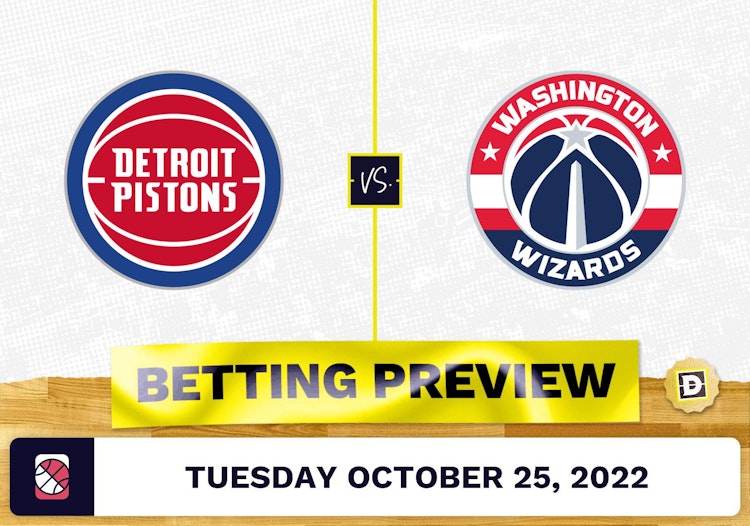 Pistons vs. Wizards Prediction and Odds - Oct 25, 2022