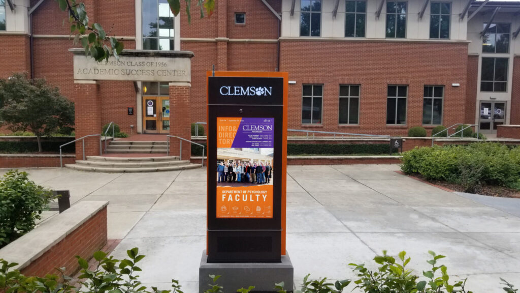 University digital signage kiosk