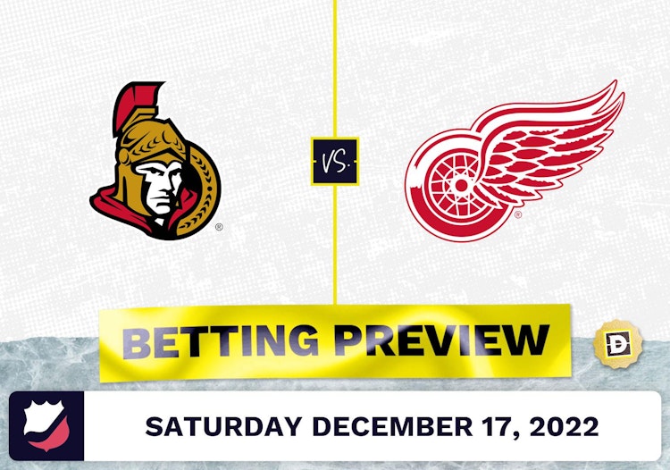 Senators vs. Red Wings Prediction and Odds - Dec 17, 2022