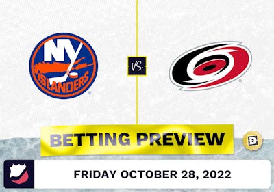 Islanders vs. Hurricanes Prediction and Odds - Oct 28, 2022
