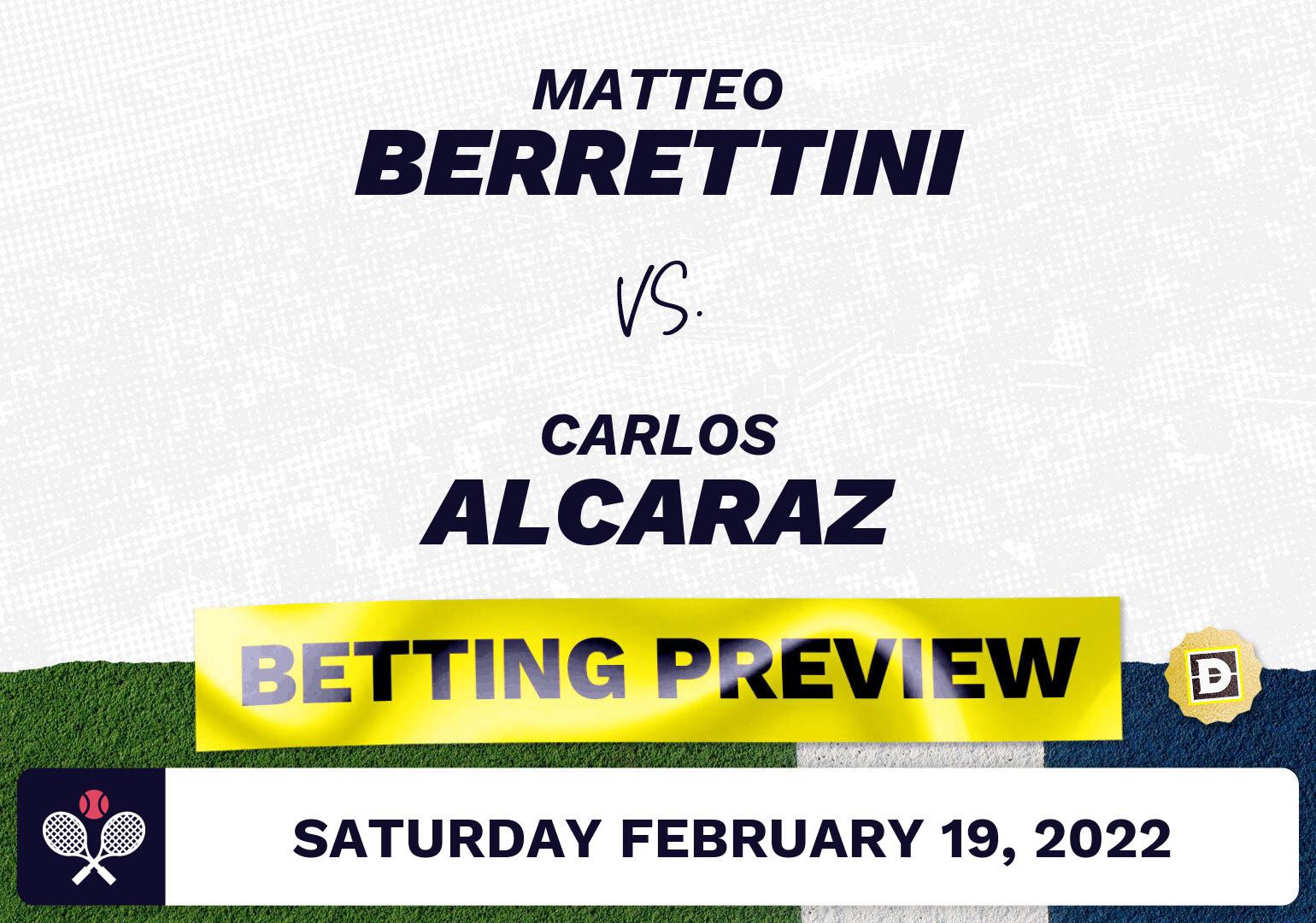 Matteo Berrettini vs. Carlos Alcaraz Predictions - Feb 19, 2022