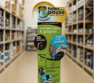 Zolpan : PLV Totem Elliptique