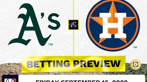 Athletics vs. Astros Prediction and Odds - Sep 16, 2022