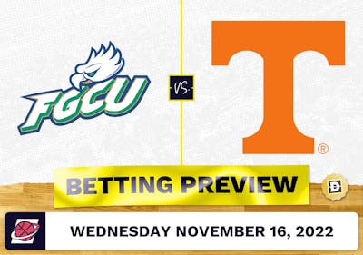 Florida Gulf Coast vs. Tennessee CBB Prediction and Odds - Nov 16, 2022