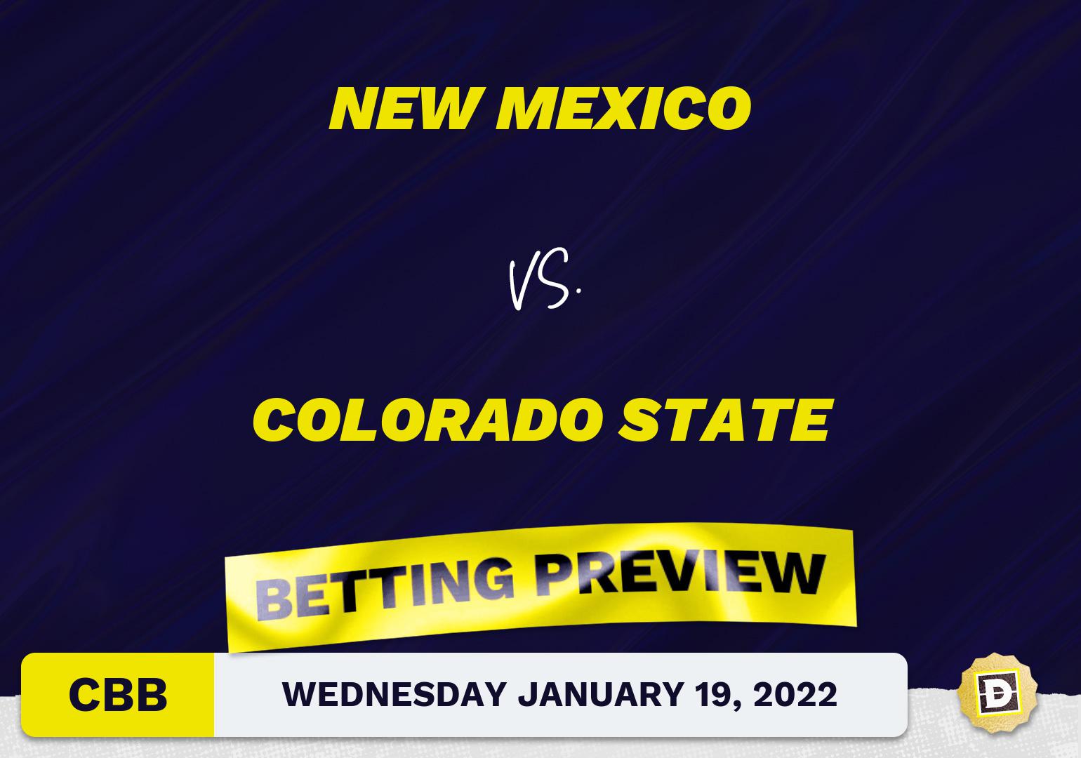 New Mexico vs. Colorado State CBB Predictions and Odds - Jan 19, 2022
