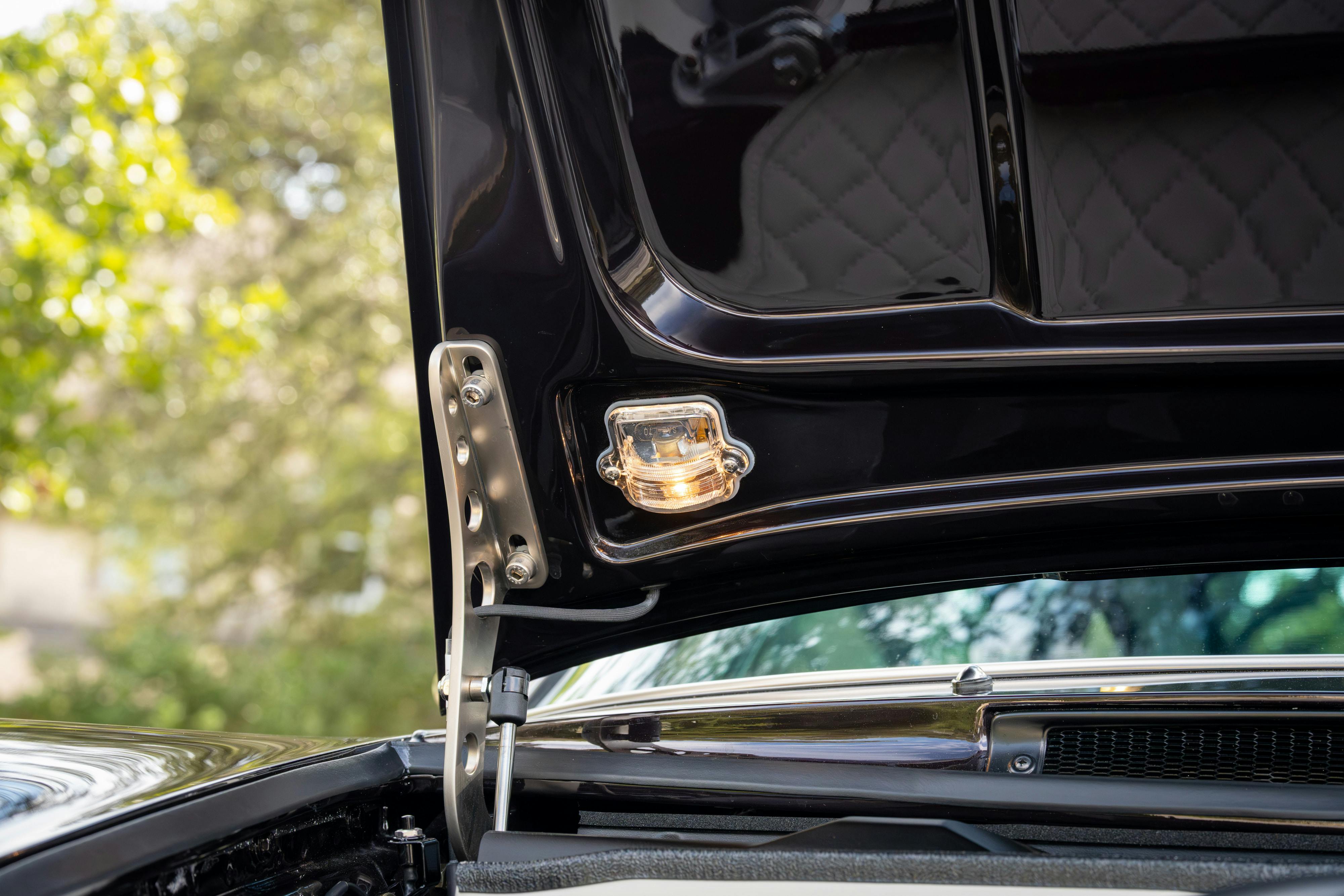 1990 Singer Porsche 911 Carrera 2 "Austin" commission in Aubergine Metallic shot in Austin, TX for a Bring a Trailer auction.