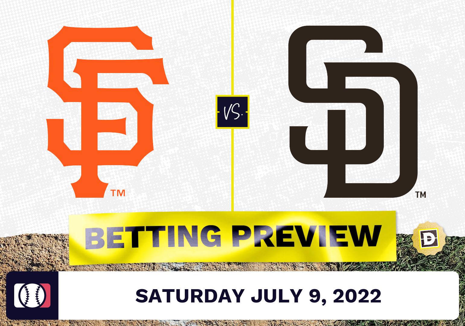Giants vs. Padres Prediction and Odds - Jul 9, 2022