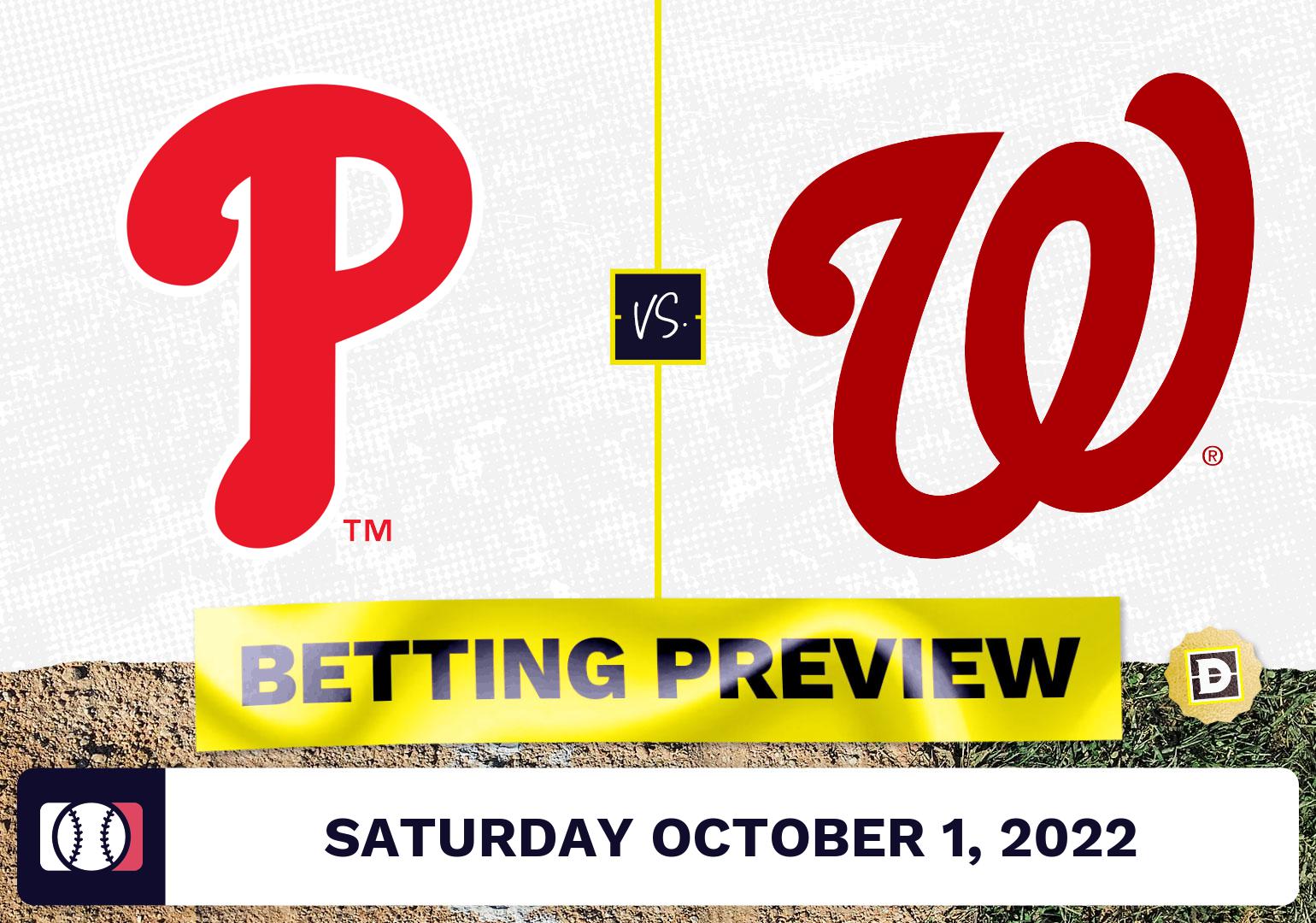 Phillies vs. Nationals Prediction and Odds - Oct 1, 2022