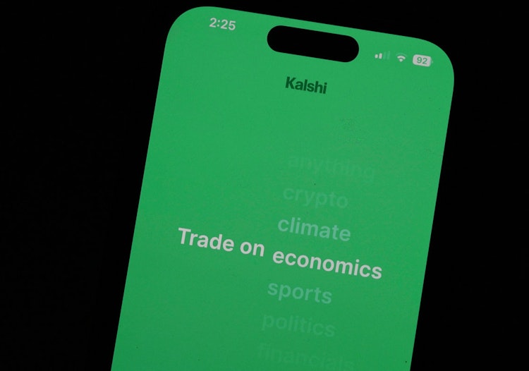 What is Kalshi? The prediction market app displayed on a smartphone screen.