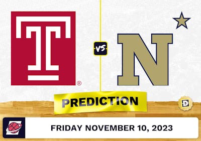 Temple vs. Navy Basketball Prediction - November 10, 2023